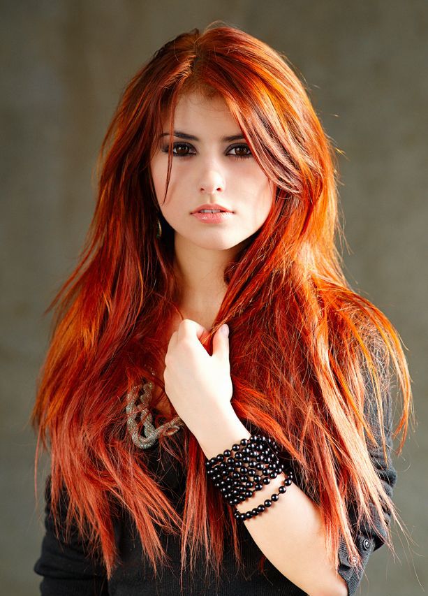 оттенки рыжего цвета волос фото с названием