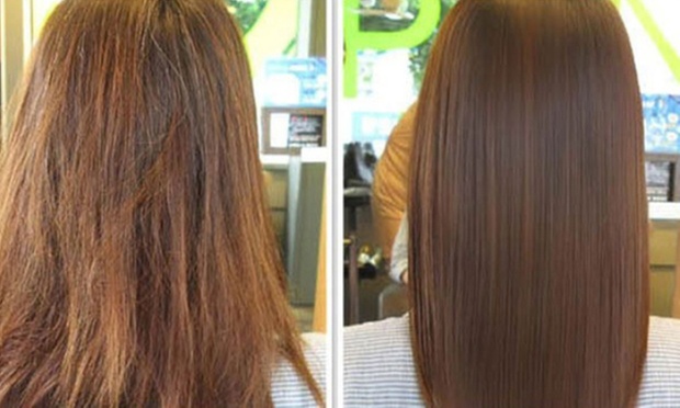волосы до и после применения ампул Dikson