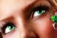 рыжие волосы и зеленые глаза веснушки