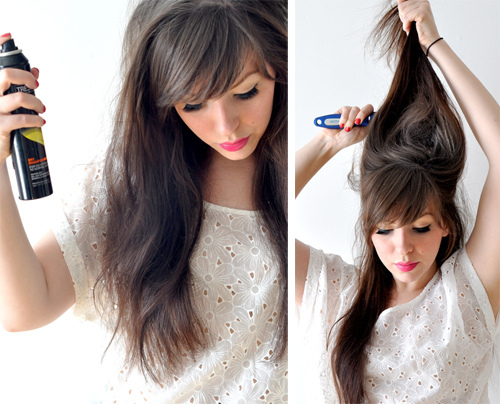 Как сделать объемную прическу на длинных волосах